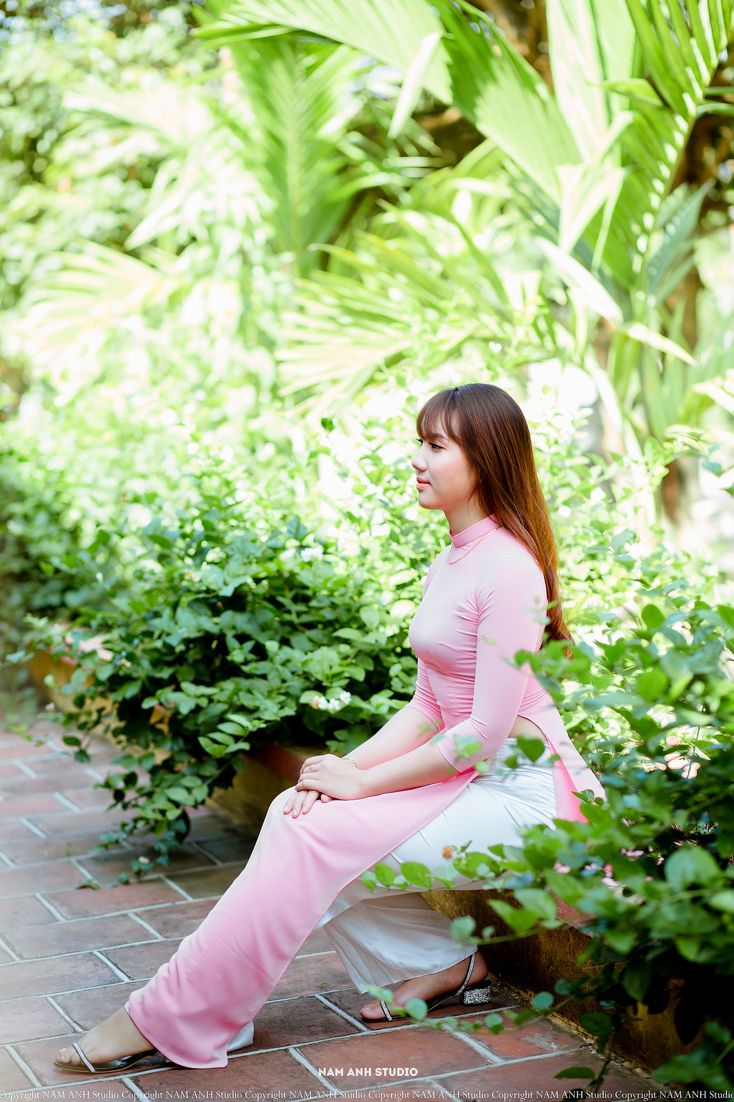 Hình ảnh áo dài hồng thanh thoát áo dài hồng [IZBIOF]