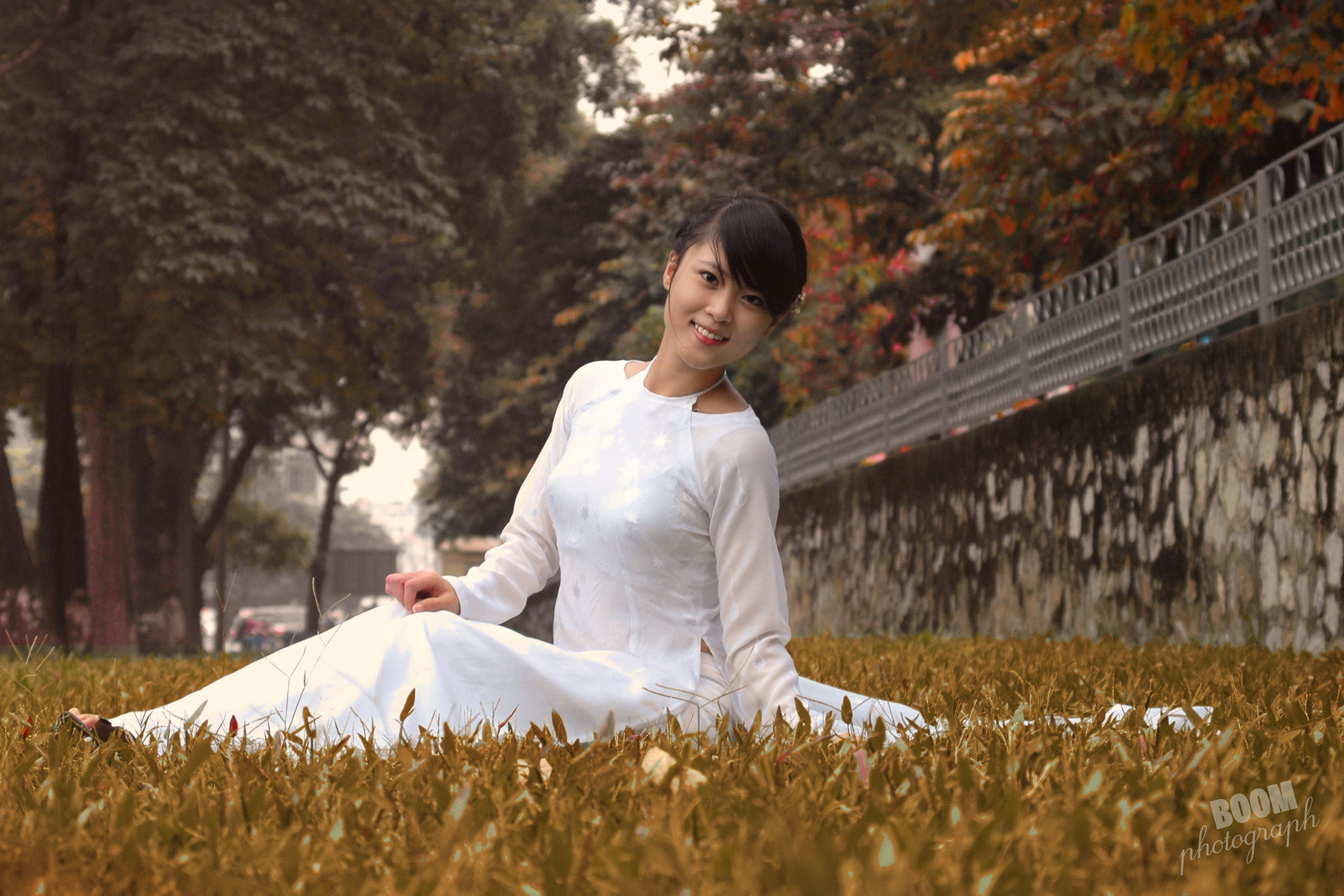 Nữ tính áo dài trắng nữ sinh [H2FXUQ]