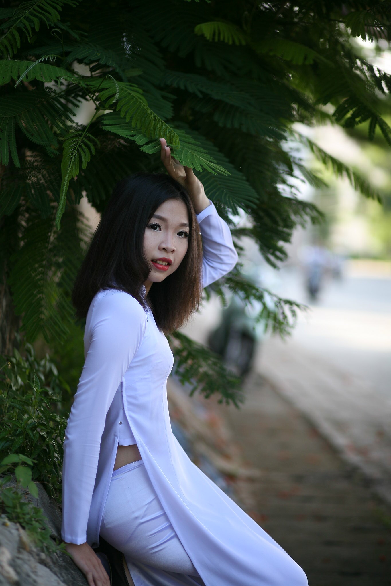 Hiện đại áo dài trắng nữ sinh [OY9KC9]