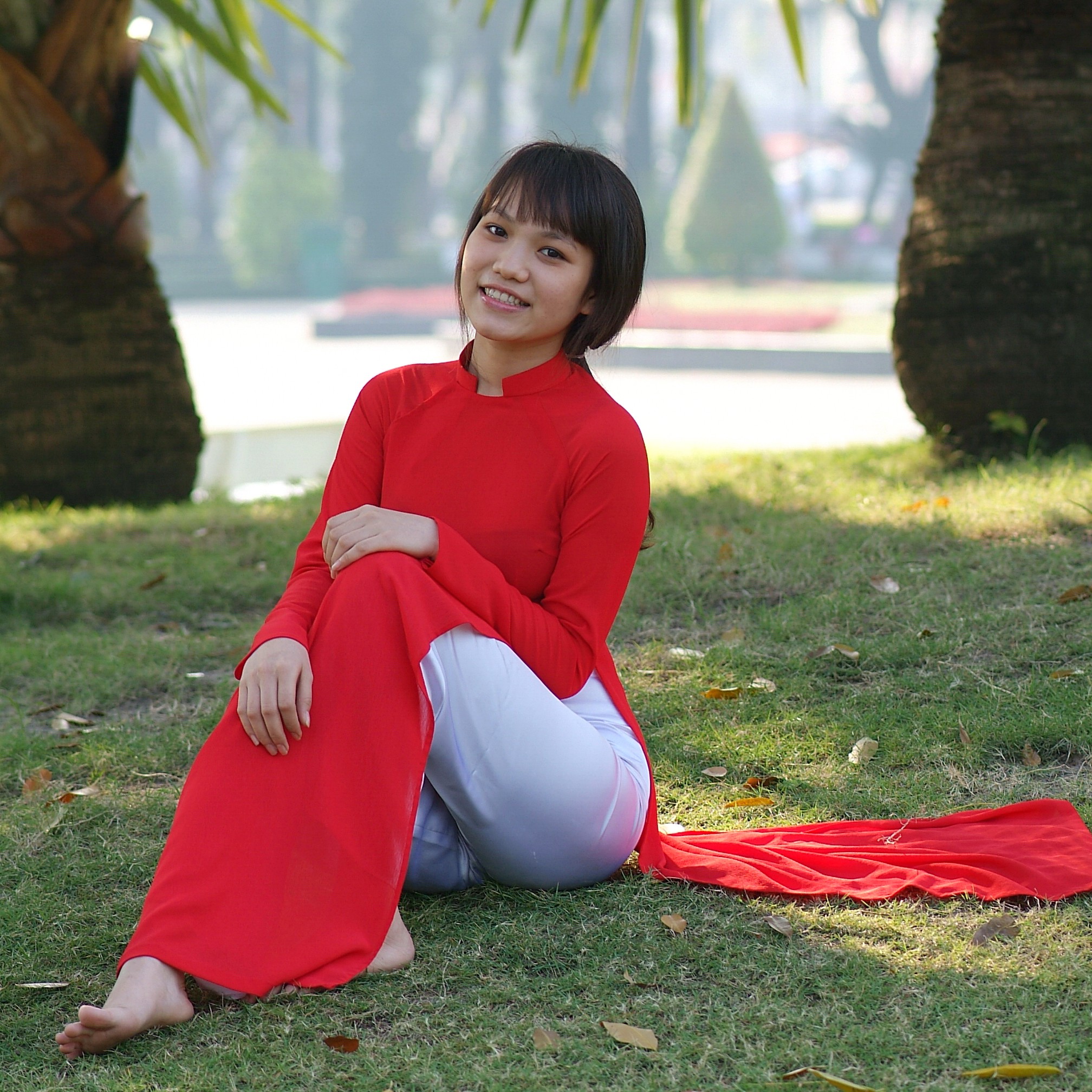 Loạt ảnh áo dài đỏ cổ điển [BYZTZY]