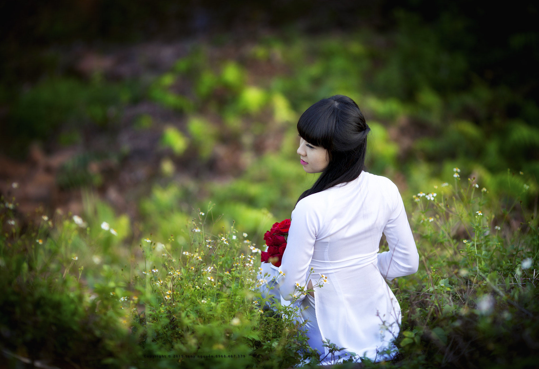 Áo dài trắng girl xinh áo dài trắng đậm chất Việt [VPE0EQ]