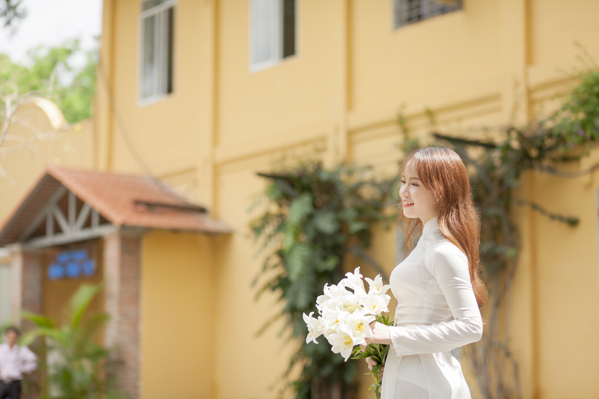 Thanh tao áo dài trắng tinh khôi [XCECFT]