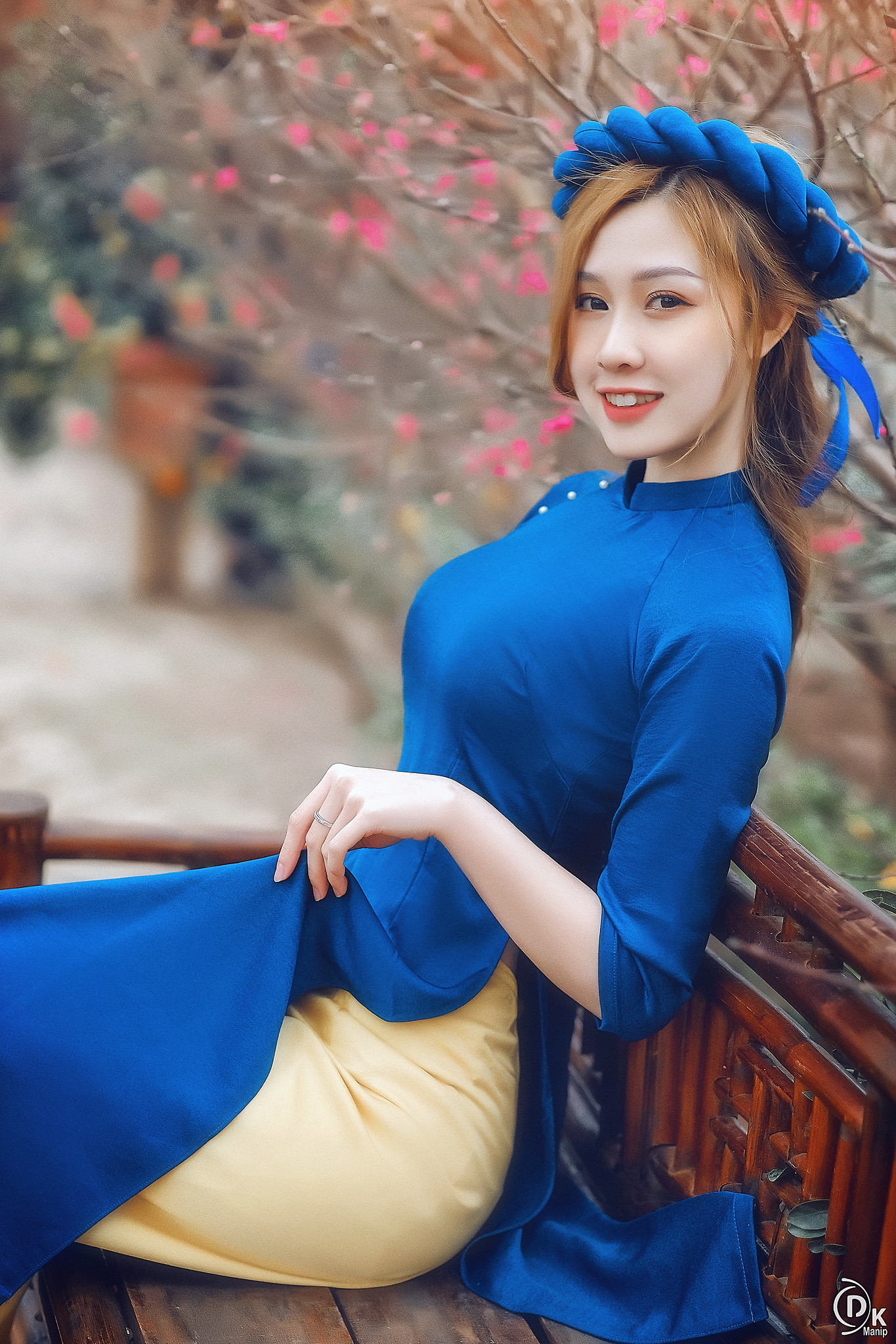 Cổ điển áo dài xanh [K1YGUW]