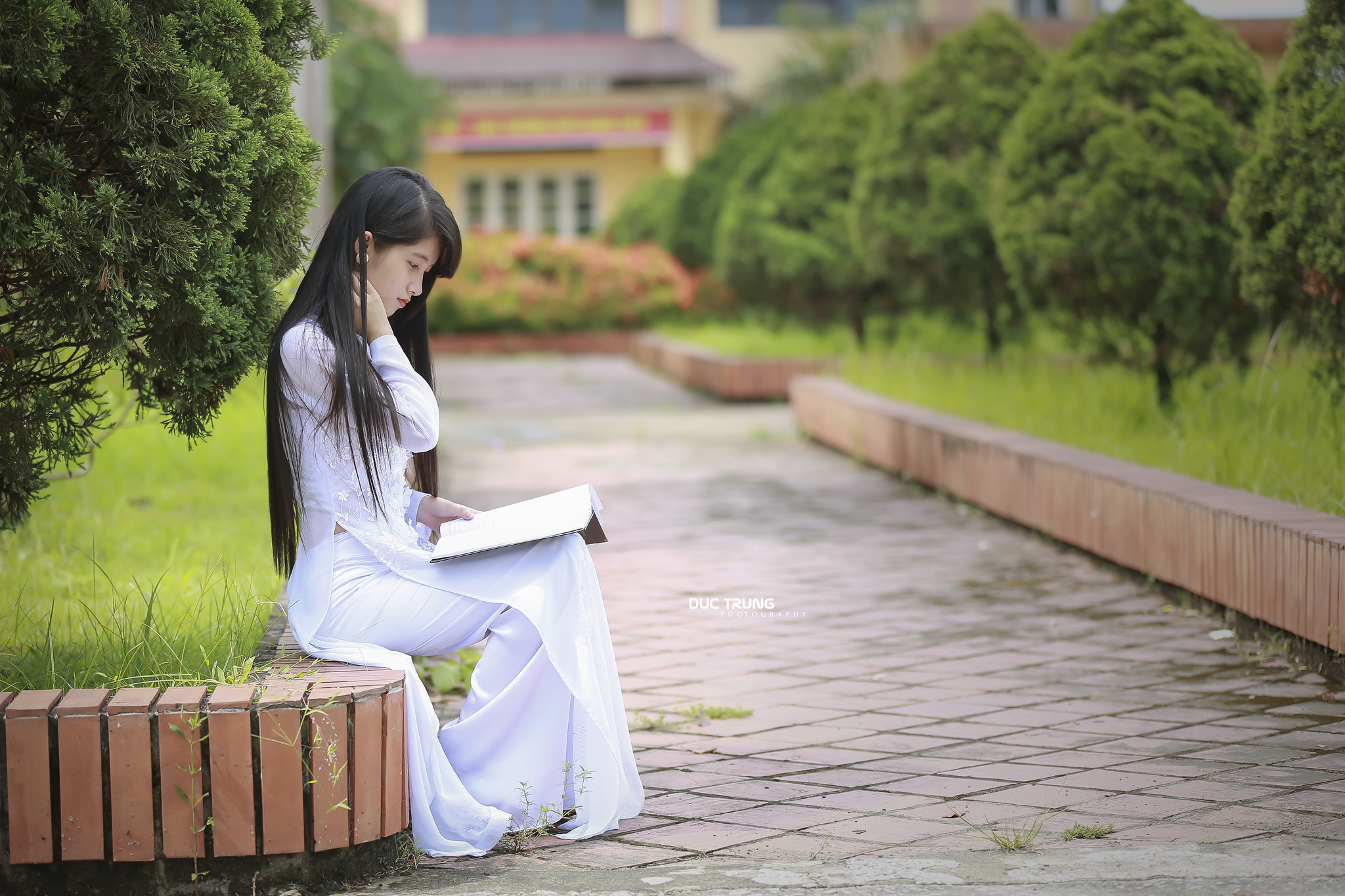 Áo dài trắng trang nhã nữ sinh [ABN9LA]