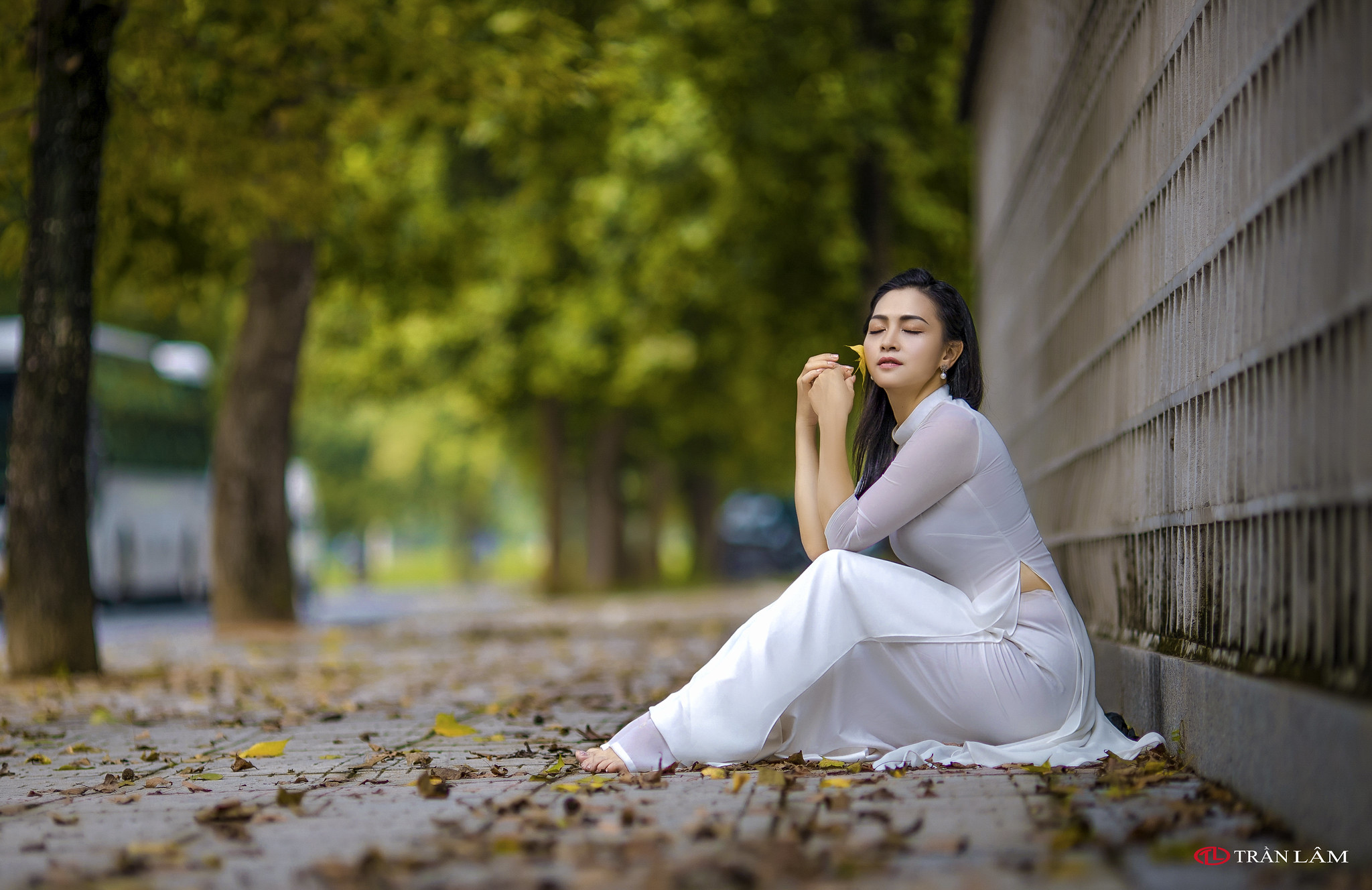 Áo dài trắng loạt ảnh thanh thoát [PI42B0]