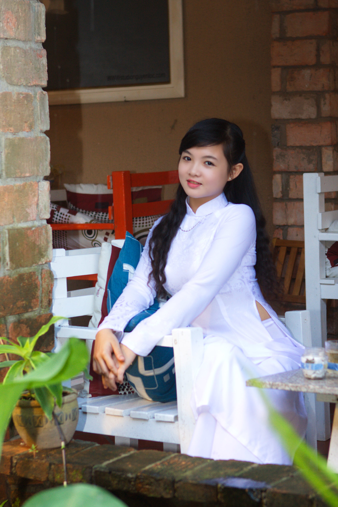 Áo dài trắng girl xinh vẻ đẹp Việt Nam [MAGJYM]