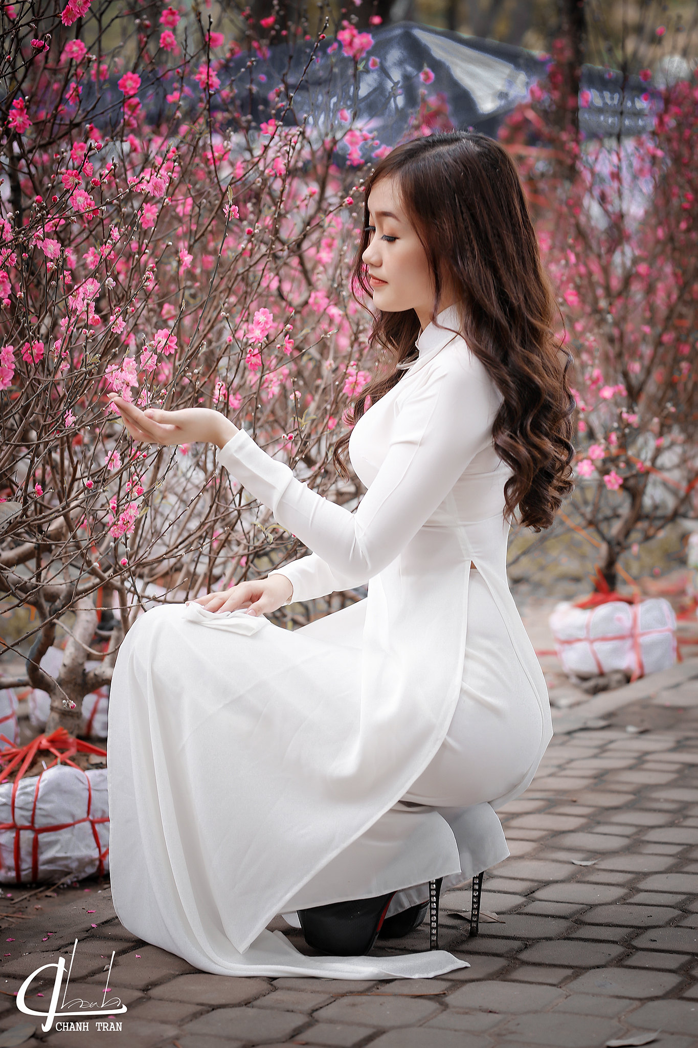 Girl xinh áo dài trắng vẻ đẹp Việt Nam áo dài trắng [WNBEQP]