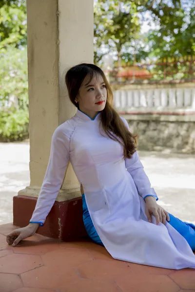 Áo dài trắng rạng rỡ [AP2JNW]