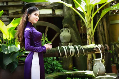 Ấn tượng áo dài tím cổ kính [PJJJRB]