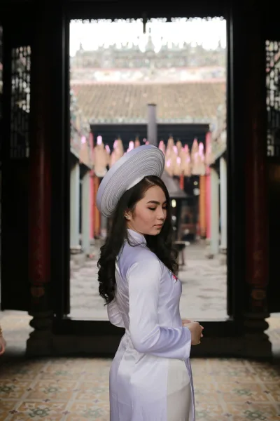 Áo dài khăn đóng nền nã nuột [PGVEY9]