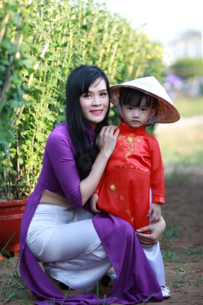 Áo dài trắng đón tết rạng rỡ [MJADME]