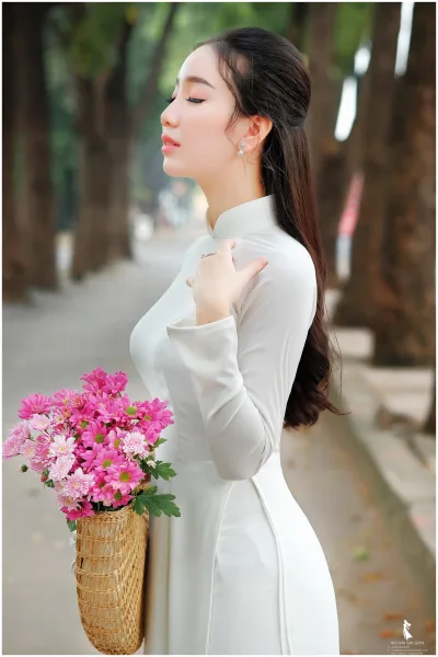 Hình ảnh áo dài trắng đậm chất Việt áo dài trắng [S8I4JW]