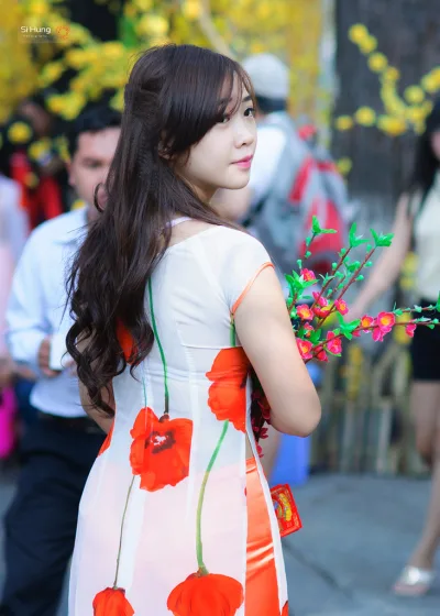 Áo dài trắng thuần Việt áo dài trắng [DUXWFN]