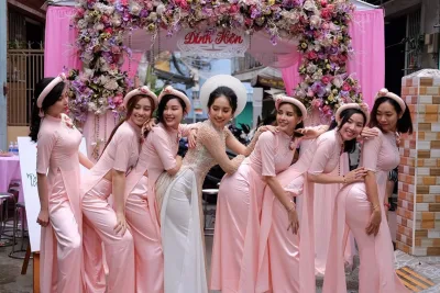 Album áo dài hồng đằm thắm tinh nghịch [XDMXZR]