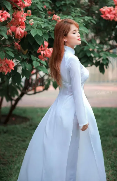 Áo dài trắng vẻ đẹp Việt Nam nuột [3SYMDR]