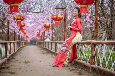Loạt ảnh áo dài đỏ tinh tế áo dài đỏ [R61KS9]