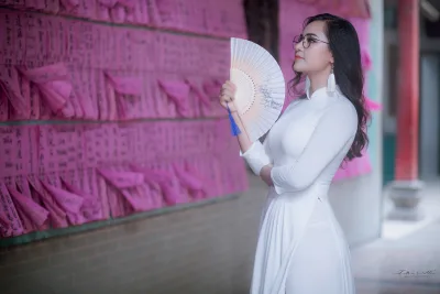 Áo dài trắng nuột nhẹ nhàng [VMZYCJ]