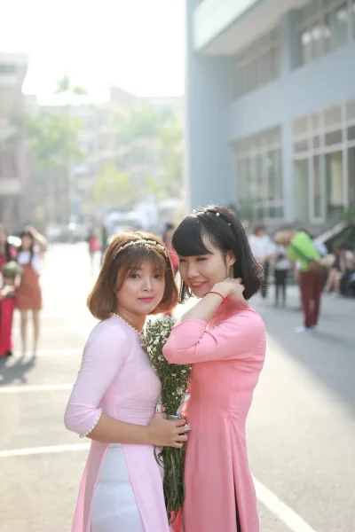 Cách tân áo dài hồng duyên thầm [TQ4JKZ]