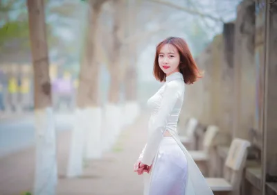 Áo dài trắng tinh khôi tinh khôi [2R7FST]