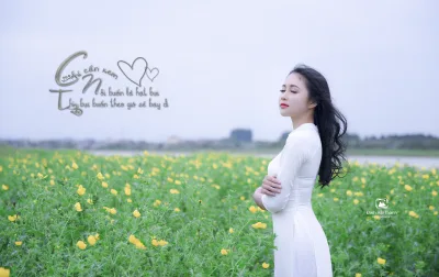 Khoảnh khắc áo dài trắng hiện đại hoa [HLPOG6]