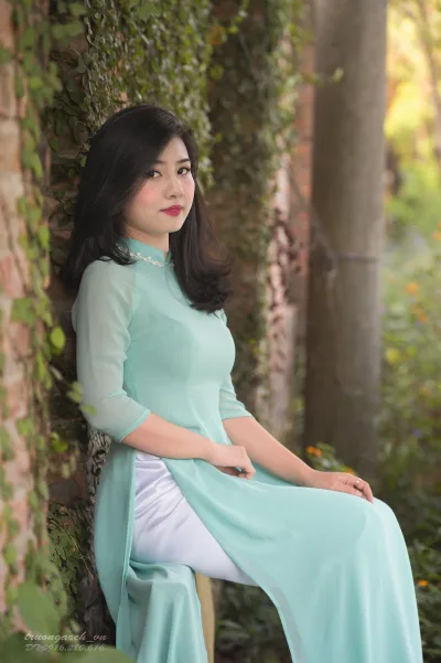 Nét đẹp áo dài áo dài xanh rạng rỡ [9THZ48]