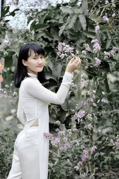 Sang trọng áo dài trắng áo dài trắng [TMOCQJ]
