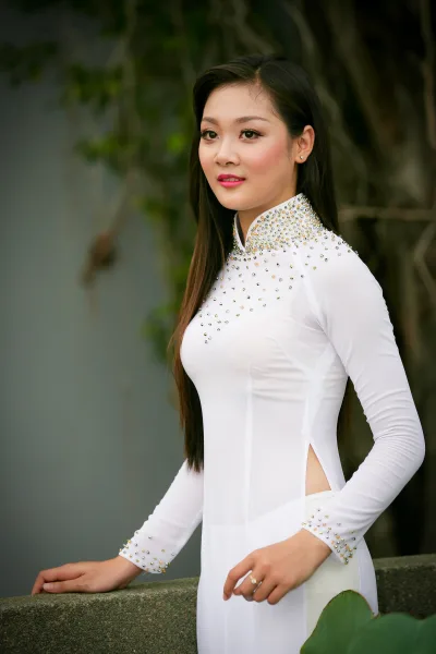 Áo dài trắng áo dài trắng tuyển chọn [FJXBZT]
