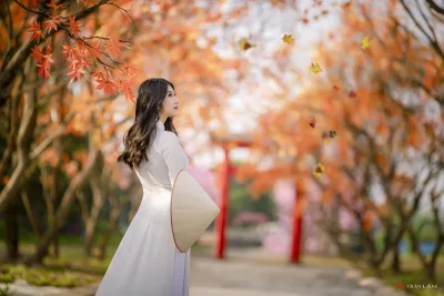 Hiện đại áo dài trắng áo dài trắng [XEDGR9]