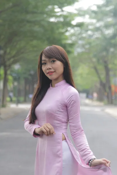 Bộ sưu tập áo dài hồng hiện đại áo dài hồng [PKHODO]