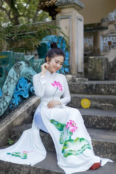 Áo dài trắng bộ ảnh hoài cổ [ZUA1OB]