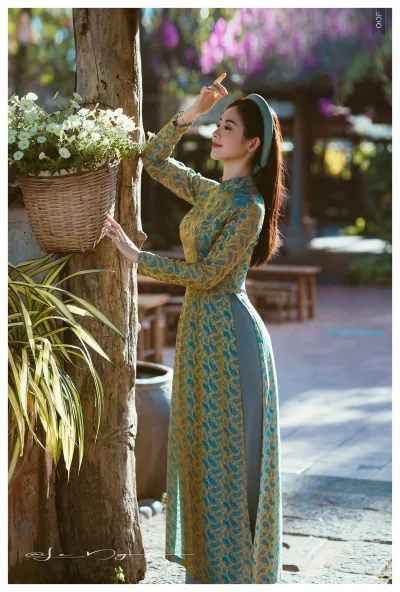 Áo dài khăn đóng nắng tinh khôi [YMUFTI]