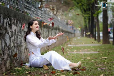 Ảnh áo dài trắng dịu dàng thướt tha [M9J3VG]