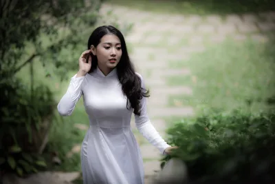 Áo dài trắng nuột thanh thoát [PGXQ4G]