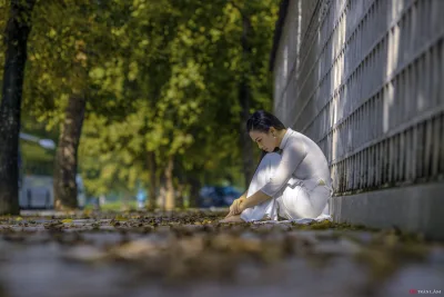 Girl xinh áo dài trắng ấn tượng áo dài trắng [Z6KFVR]