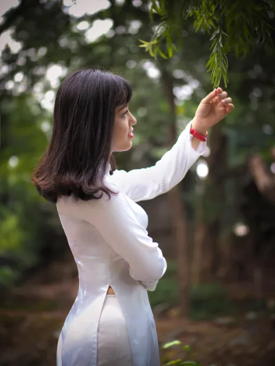 Áo dài trắng nét Việt [N45FHC]