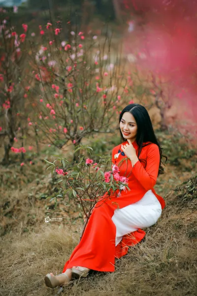 Áo dài trắng trang nhã áo dài trắng [AIVXYP]