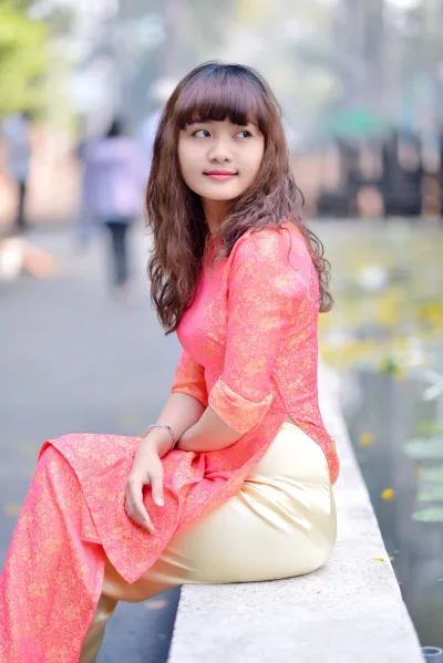 Áo dài đỏ nét đẹp áo dài quý phái [YKYRAK]