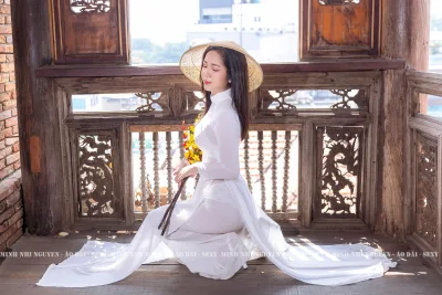 Áo dài trắng trang nhã [DHP7VY]
