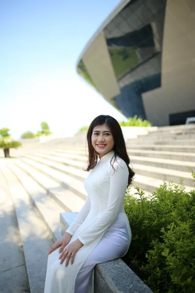 Đậm chất Việt áo dài trắng áo dài trắng [1NCLVA]
