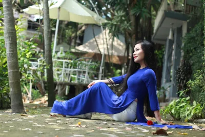 Áo dài xanh tuyển chọn [DZQPSU]