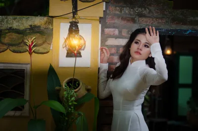 Áo dài trắng rạng rỡ nuột [BZNZNP]