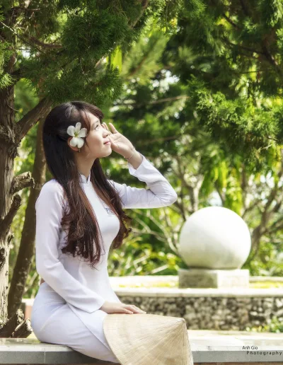 Duyên dáng áo dài trắng [BBDWBZ]