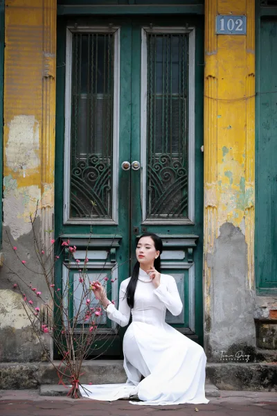 Áo dài trắng vẻ đẹp Việt Nam áo dài trắng [5LWHRZ]