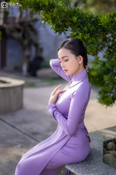 Áo dài tím thanh xuân [WNXAZY]