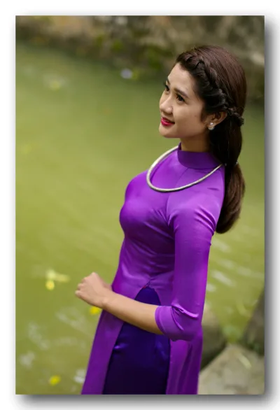 Áo dài tím loạt ảnh thanh tao [PMWQLK]