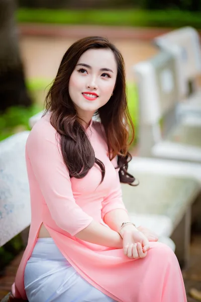 Áo dài hồng thanh tao [1B4ION]