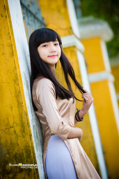 Áo dài trắng thướt tha thướt tha [VHWB8I]