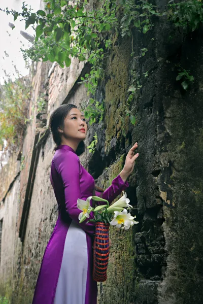 Áo dài tím hút hồn áo dài tím [AWHUOH]