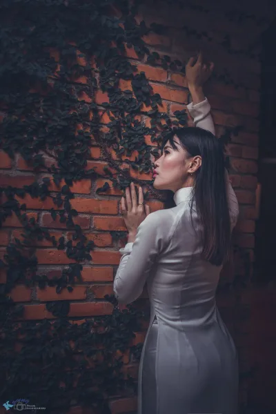 Áo dài trắng rửa mắt với ảnh cổ kính vẻ đẹp Việt Nam [NXJFEL]