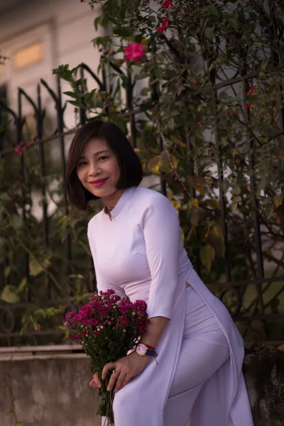 Áo dài trắng girl xinh áo dài trắng cuốn hút [I2V6EE]